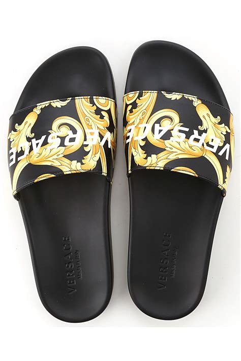 versace mens flip flops|Versace mule clog for men.